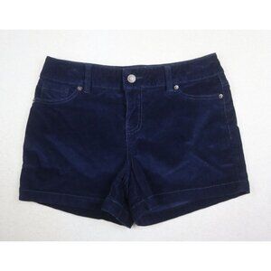 MAURICES - WOMEN'S BLUE CORUROY FLAT FRONT SHORTS - SIZE 9/10